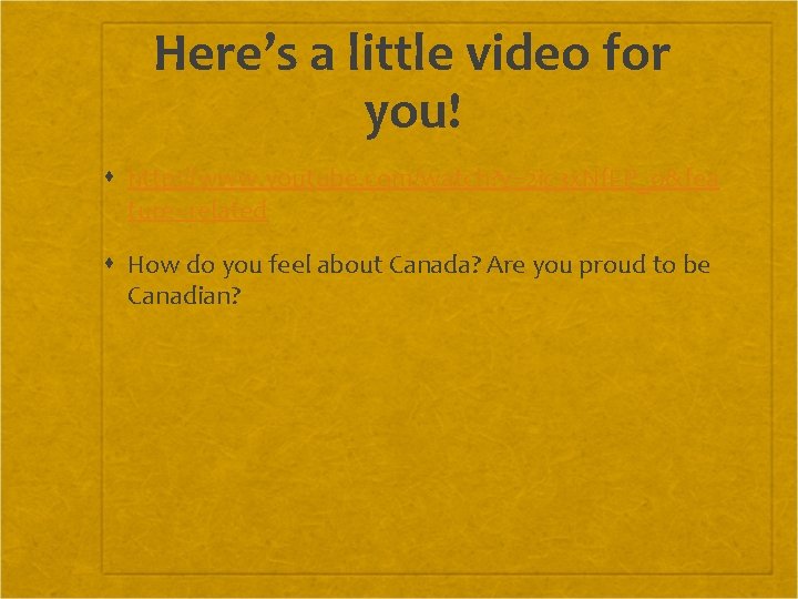 Here’s a little video for you! http: //www. youtube. com/watch? v=2 ic 3 x.