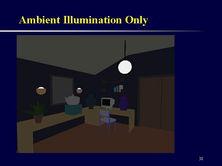 Ambient Illumination Only 38 
