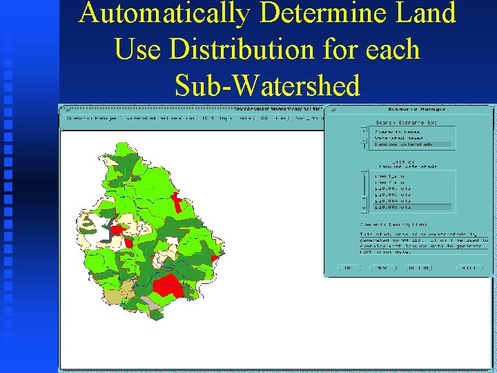 Automatically Determine Land Use Distribution for each Sub-Watershed 