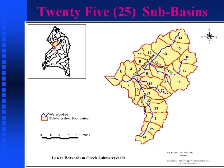 Twenty Five (25) Sub-Basins 