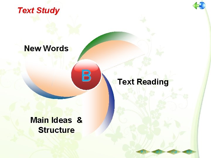 Text Study New Words B Text Reading Main Ideas & Structure 导入 预习 小结