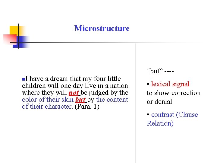 Microstructure I have a dream that my four little children will one day live