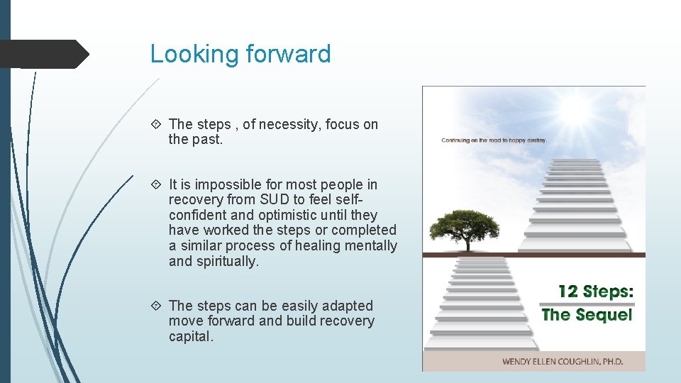 Looking forward The steps , of necessity, focus on the past. It is impossible Looking forward The steps , of necessity, focus on the past. It is impossible