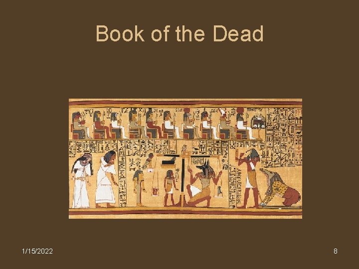 Book of the Dead 1/15/2022 8 