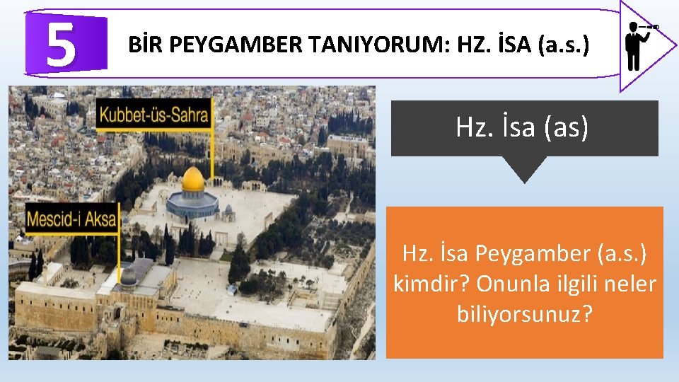 5 BİR PEYGAMBER TANIYORUM: HZ. İSA (a. s. ) Hz. İsa (as) Hz. İsa