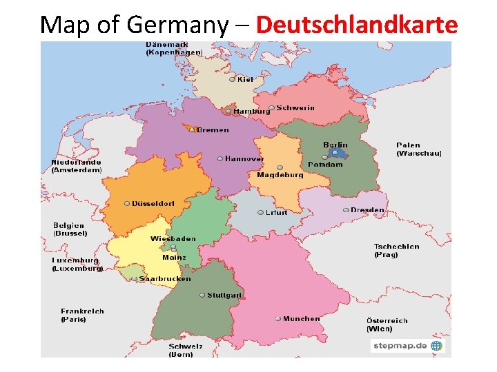 Map of Germany – Deutschlandkarte 