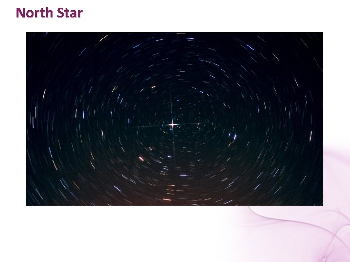 North Star Fact: The North Star never changes its place in the sky. When