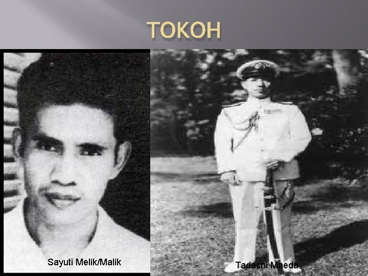 TOKOH Sayuti Melik/Malik Tadashi Maeda 