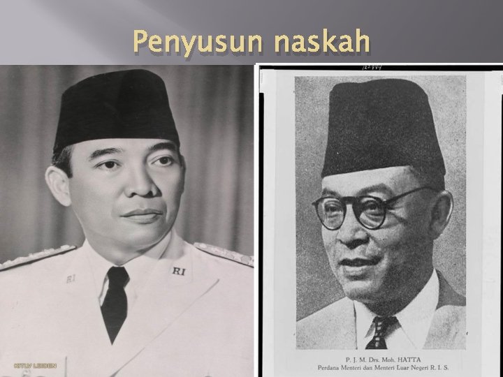 Penyusun naskah 