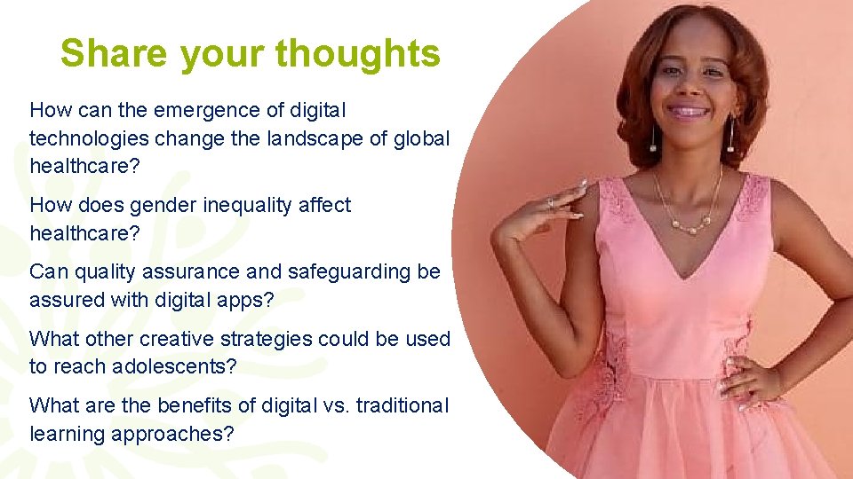 Share your thoughts How can the emergence of digital technologies change the landscape of