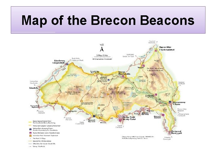 Map of the Brecon Beacons 