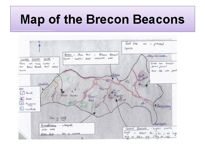 Map of the Brecon Beacons 