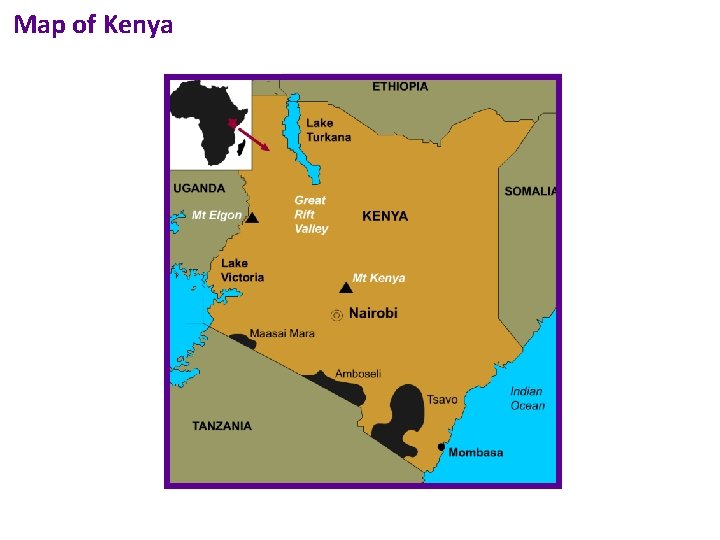 Map of Kenya 