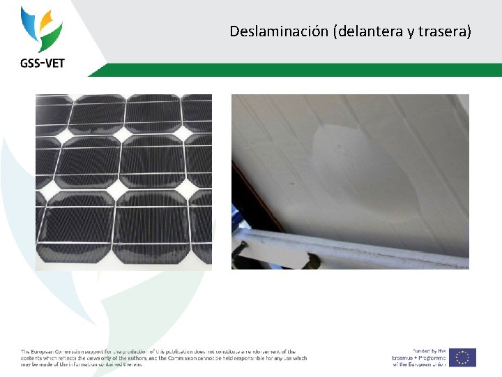 Deslaminación (delantera y trasera) 