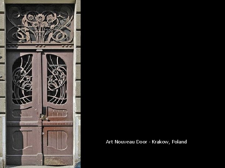 Art Nouveau Door - Krakow, Poland 