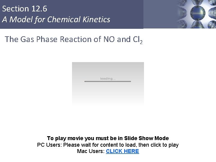 Section 12. 6 A Model for Chemical Kinetics The Gas Phase Reaction of NO