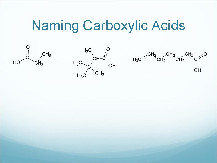 Naming Carboxylic Acids 