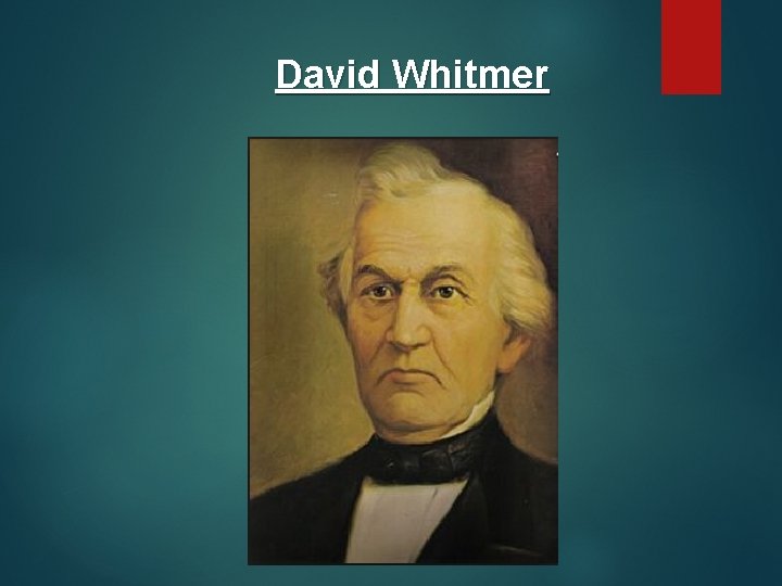 David Whitmer 