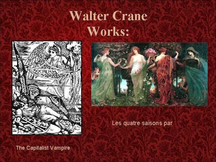 Walter Crane Works: Les quatre saisons par The Capitalist Vampire 