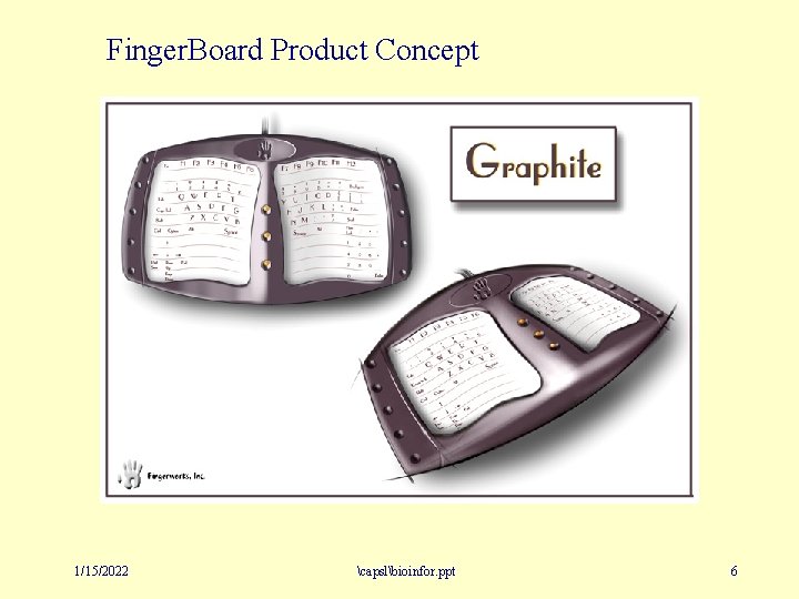 Finger. Board Product Concept 1/15/2022 capslbioinfor. ppt 6 