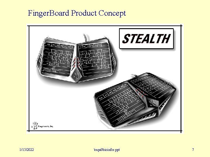 Finger. Board Product Concept 1/15/2022 capslbioinfor. ppt 7 