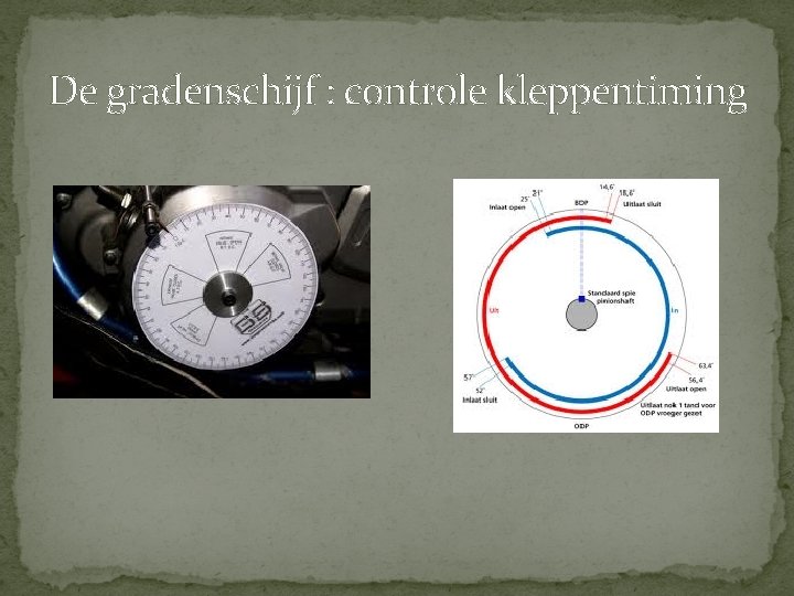 De gradenschijf : controle kleppentiming De gradenschijf : controle kleppentiming