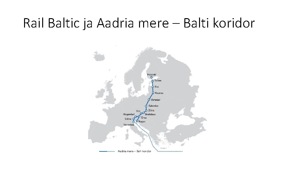 Rail Baltic ja Aadria mere – Balti koridor 