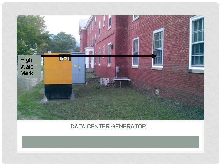 High Water Mark DATA CENTER GENERATOR. . . 
