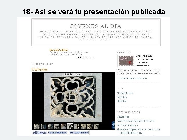 18 - Así se verá tu presentación publicada 