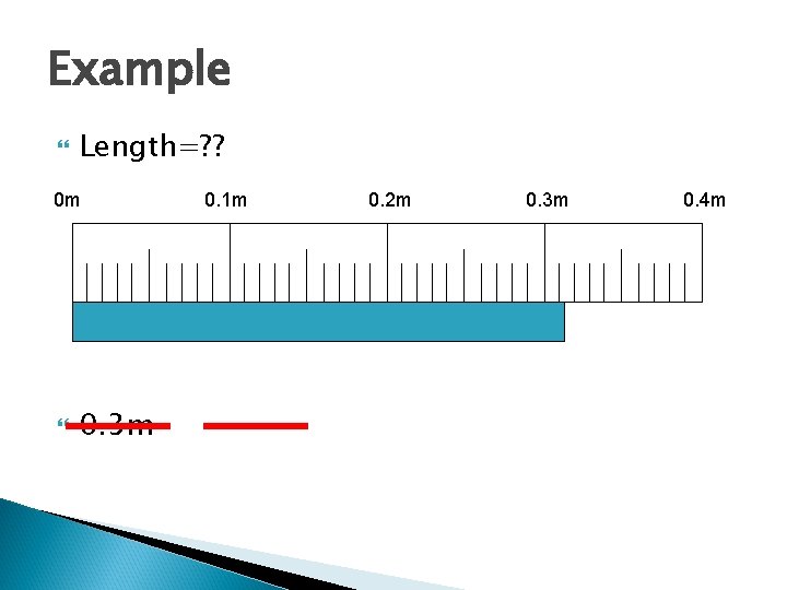 Example Length=? ? 0 m 0. 3 m 0. 1 m 0. 31 m