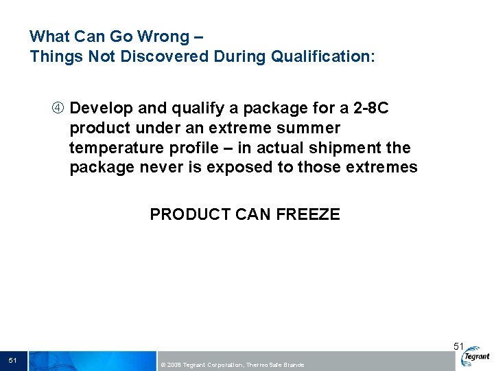 What Can Go Wrong – Things Not Discovered During Qualification: Develop and qualify a