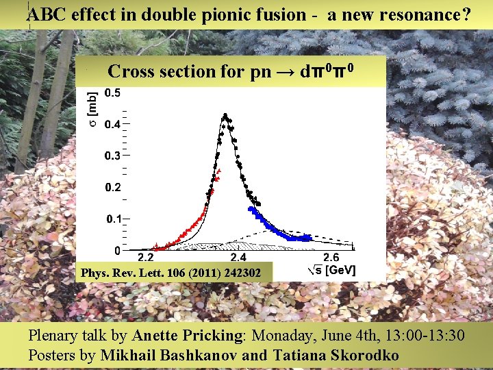 ABC effect in double pionic fusion - a new resonance? Cross section for pn ABC effect in double pionic fusion - a new resonance? Cross section for pn