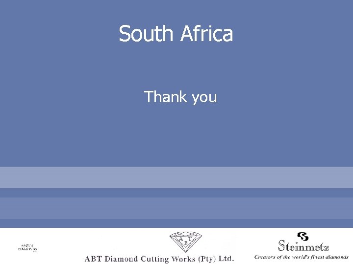 South Africa Thank you 