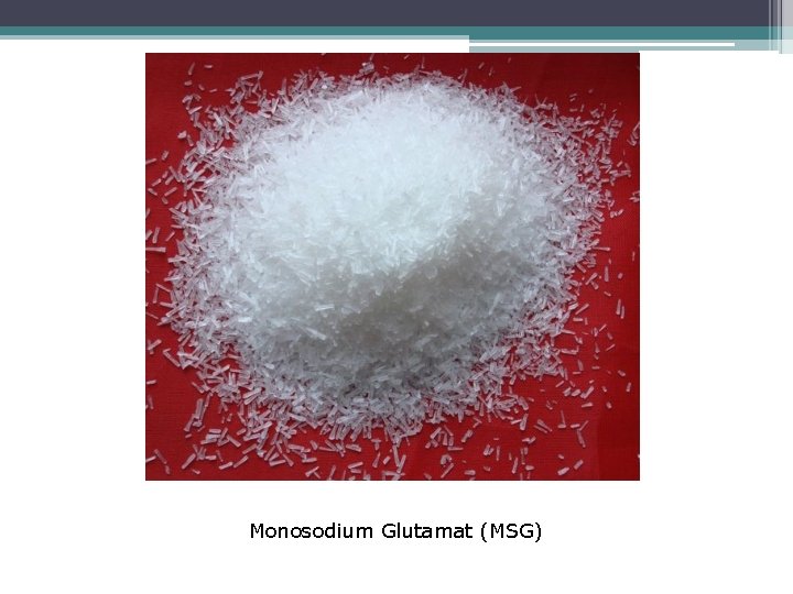 Monosodium Glutamat (MSG) 