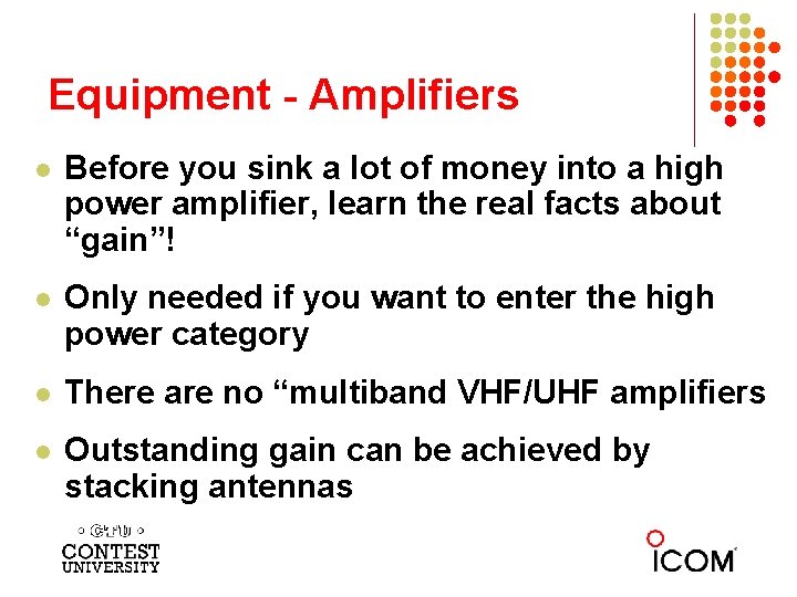Equipment - Amplifiers l Before you sink a lot of money into a high