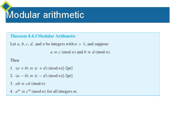 Modular arithmetic 