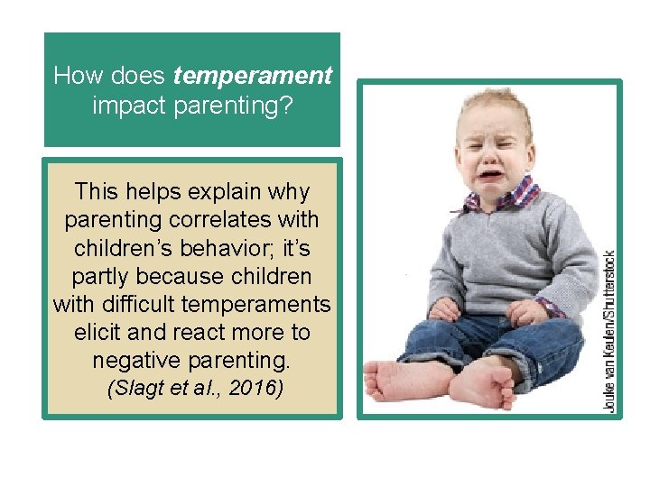 How does temperament impact parenting? This helps explain why parenting correlates with children’s behavior;