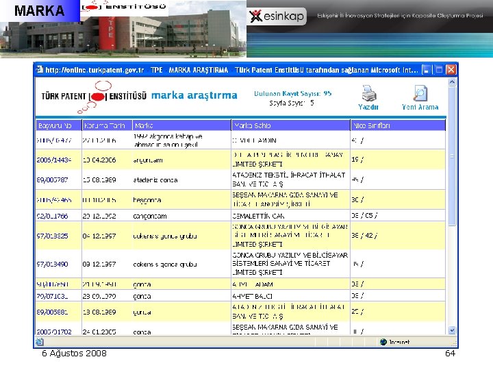 MARKA 6 Ağustos 2008 64 MARKA 6 Ağustos 2008 64