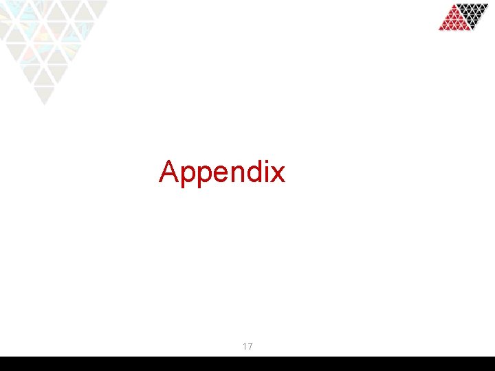 Appendix 17 