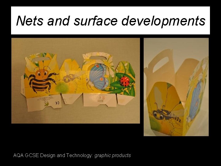 Nets and surface developments AQA GCSE Design and Technology: graphic products 