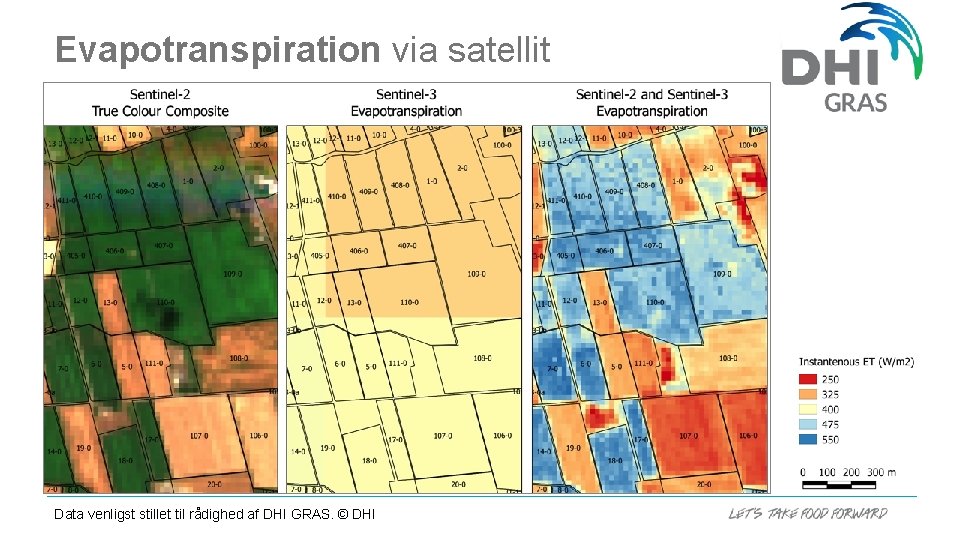 Evapotranspiration via satellit Data venligst stillet til rådighed af DHI GRAS. © DHI 