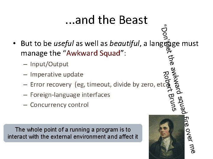 "Don . . . and the Beast – – – er me ire ov