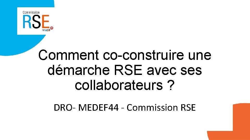 Comment coconstruire une dmarche RSE avec ses collaborateurs