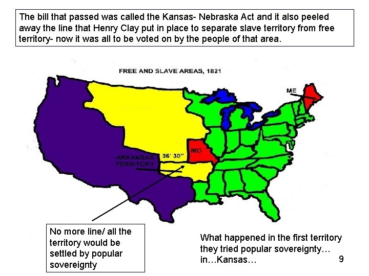 The bill that passed was called the Kansas- Nebraska Act and it also peeled The bill that passed was called the Kansas- Nebraska Act and it also peeled