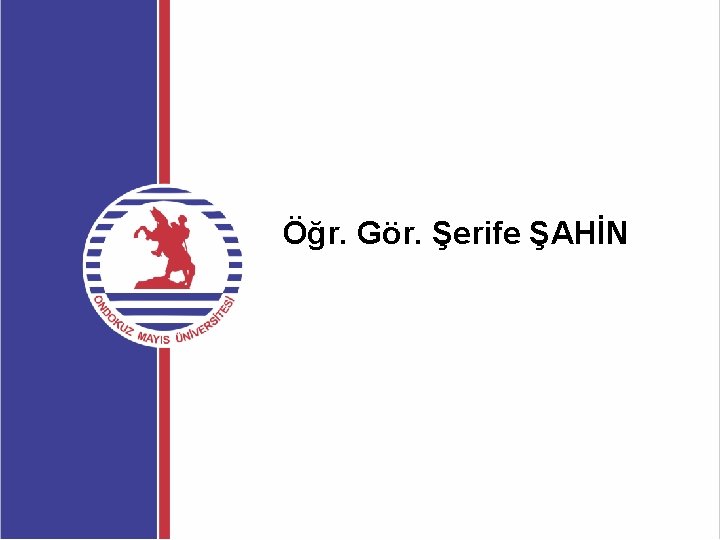 Öğr. Gör. Şerife ŞAHİN 