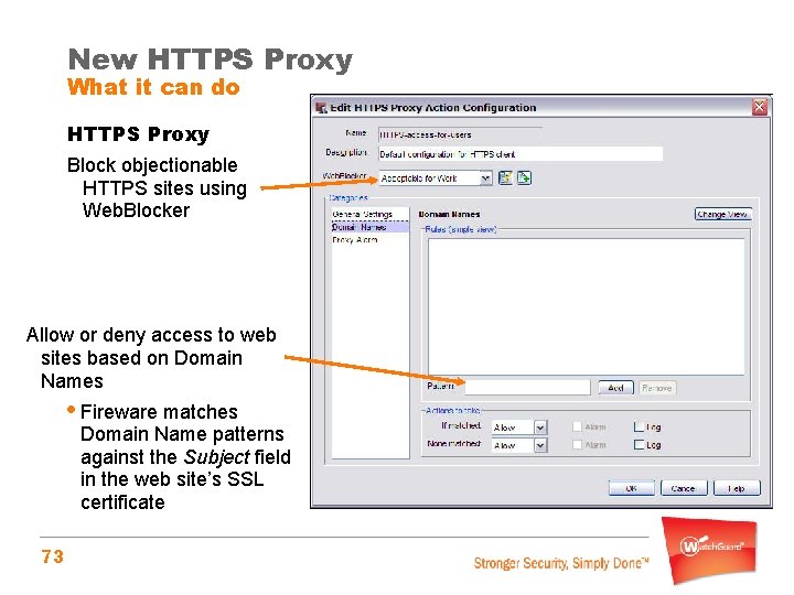 New HTTPS Proxy What it can do HTTPS Proxy Block objectionable HTTPS sites using