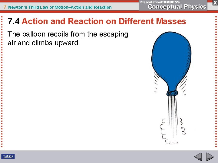 7 Newton’s Third Law of Motion–Action and Reaction 7. 4 Action and Reaction on