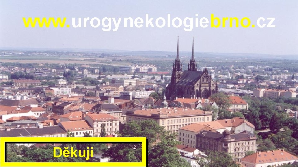 www. urogynekologiebrno. cz Děkuji 