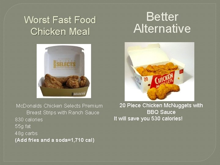 Worst Fast Food Chicken Meal Mc. Donalds Chicken Selects Premium Breast Strips with Ranch
