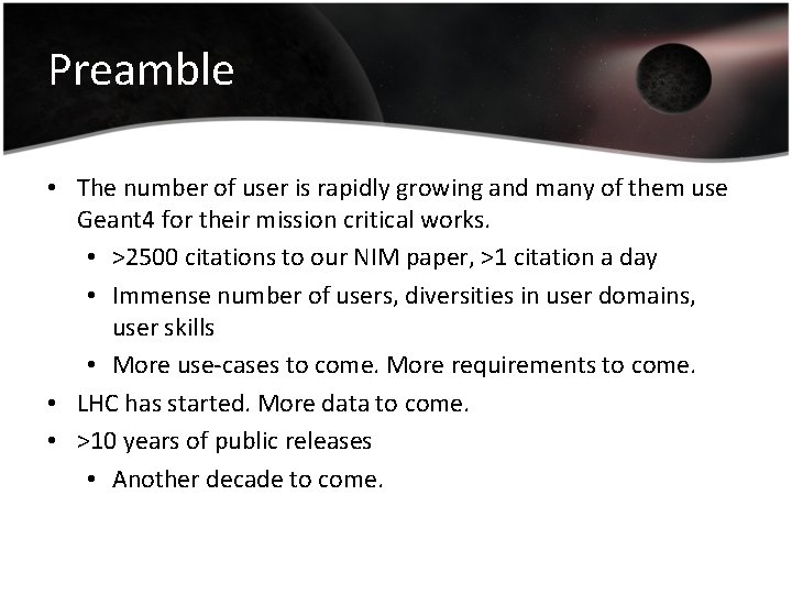 Preamble • The number of user is rapidly growing and many of them use